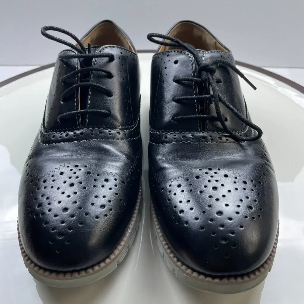 Deer Stags Black Big Boys Dress shoes Size 6.5
